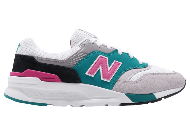 New balance 997 pink grey best sale