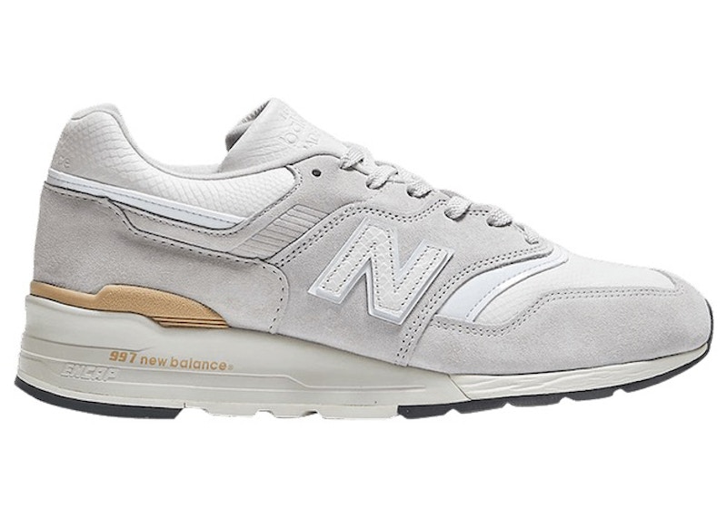 New balance best sale 997 white silver