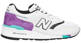 New Balance 997 White Purple Teal