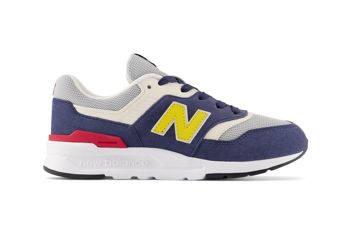 Pre-owned New Balance 997h Natural Indigo Yellow (gs) In Natural Indigo/team Red/yellow