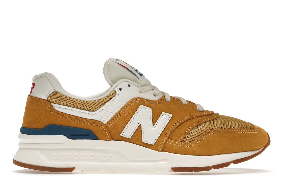 Pre-owned New Balance 997h Varsity Gold In Varsity Gold/light Rogue Wave