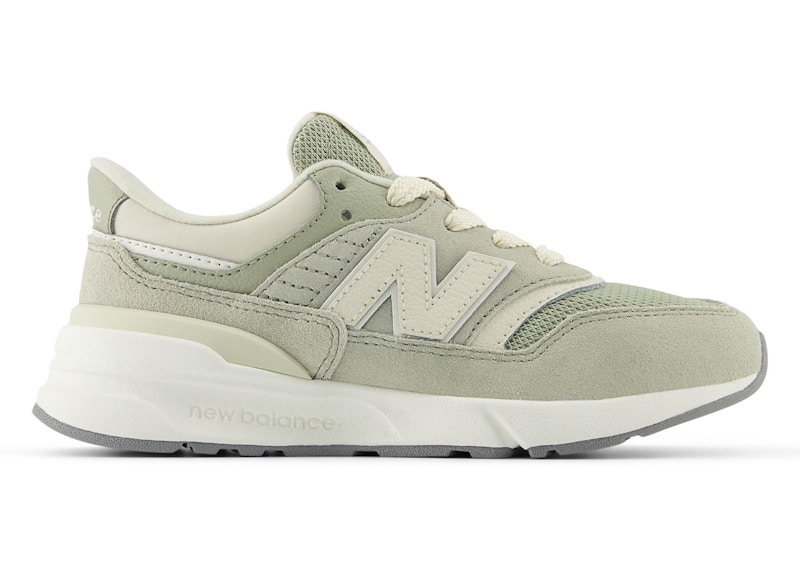 Pre-owned New Balance 997r Sneakers In Olivine/linen