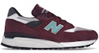 New Balance 998 Burgundy Chalk