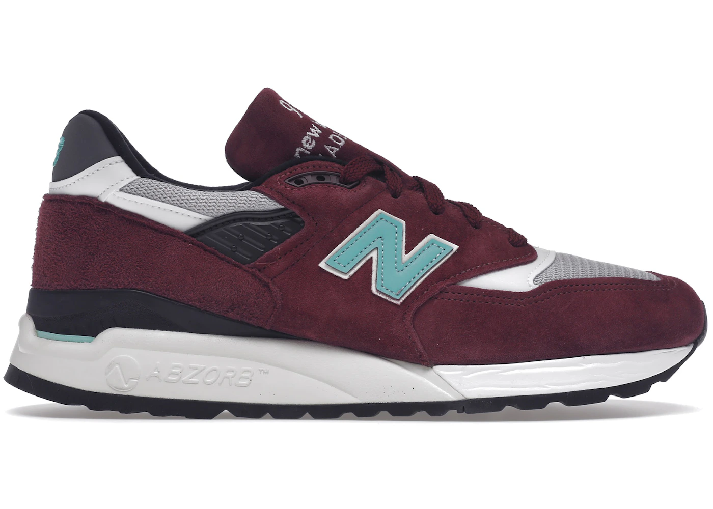 New Balance 998 Burgundy Chalk Men's M998AWC US - Main Image