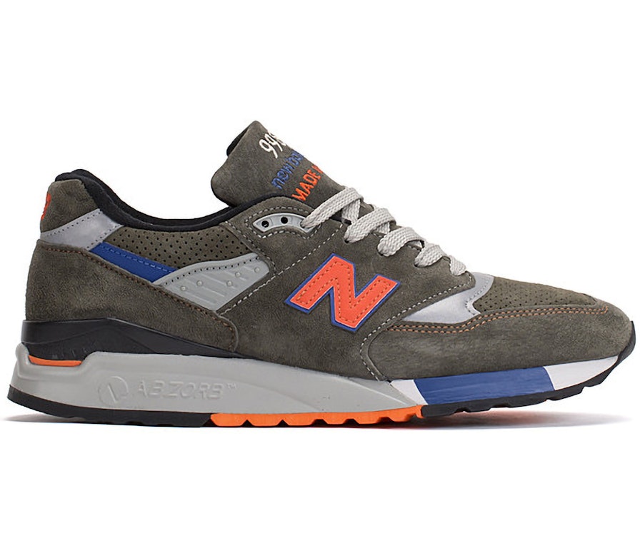 Pre-owned New Balance 998 Connoisseur Painters In Olive/grey/orange