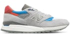 New Balance 998 Grey Light Blue Red