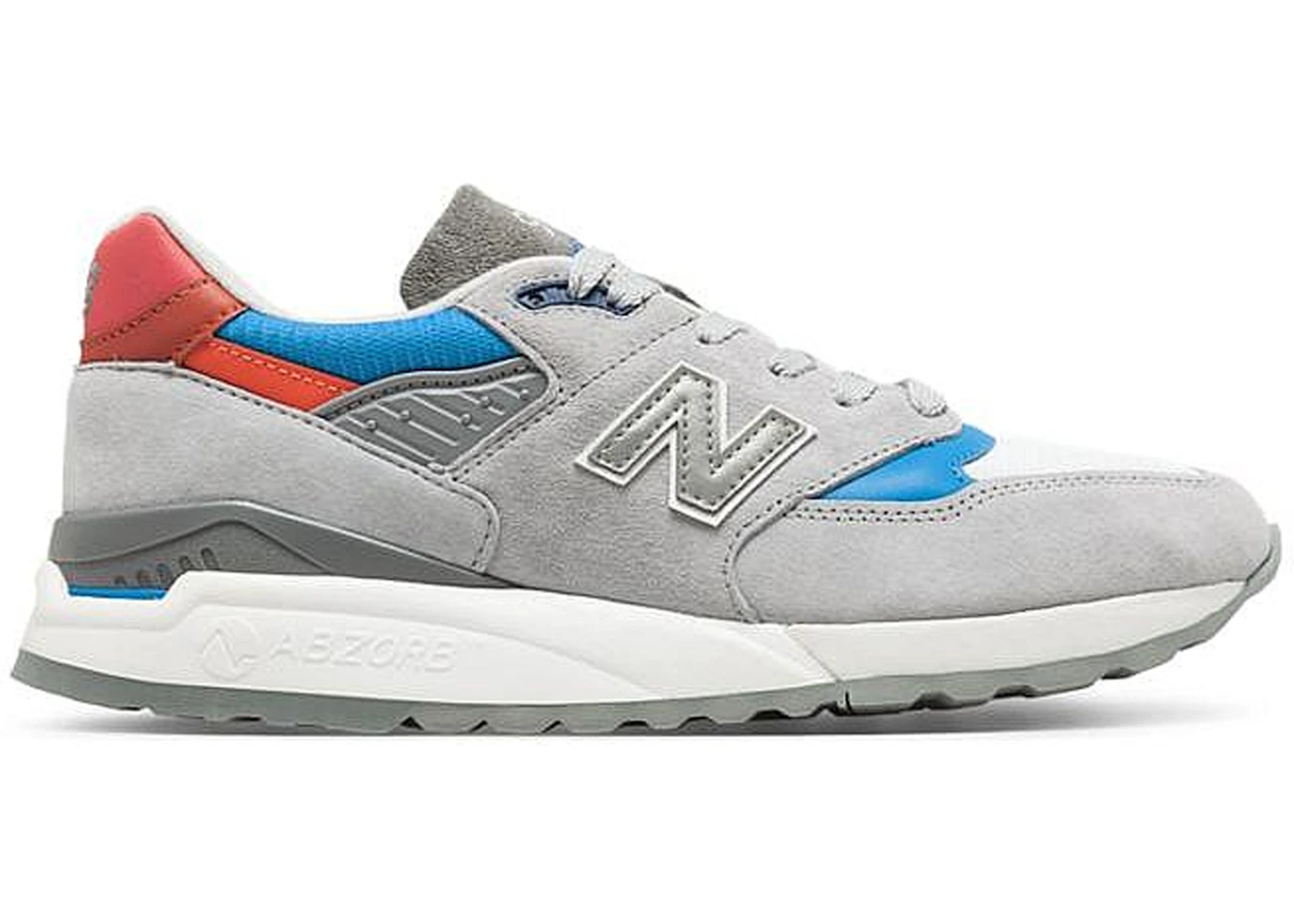 New balance 998 red top white blue
