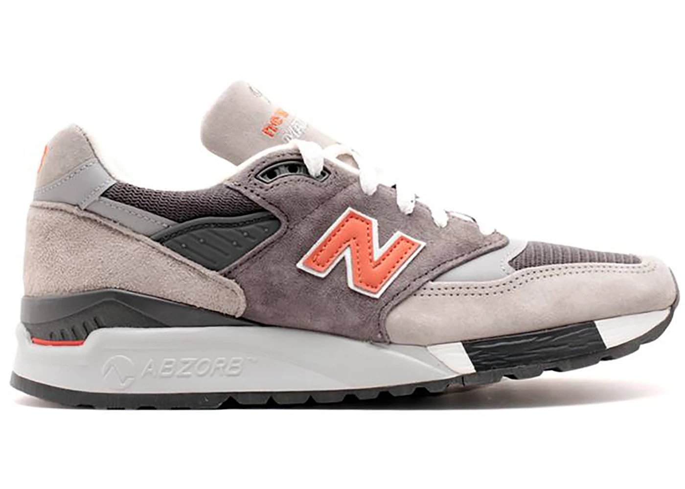 New Balance 998 Grey Orange Hombre M998GGO MX
