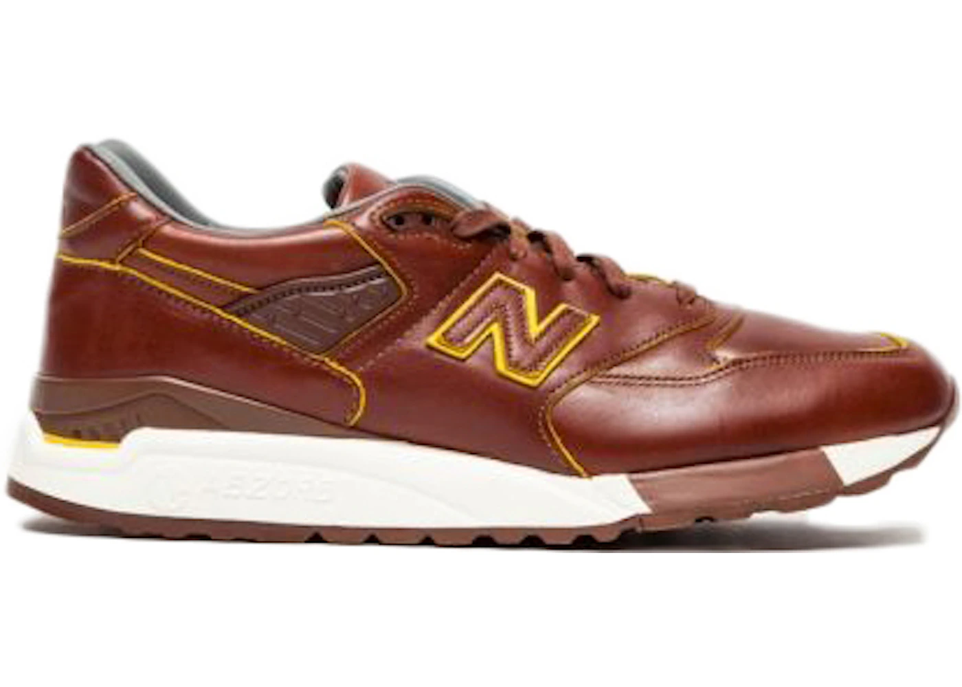 Brown leather new balance shoes Clearance