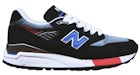 New Balance 998 MiUSA Black Blue Red