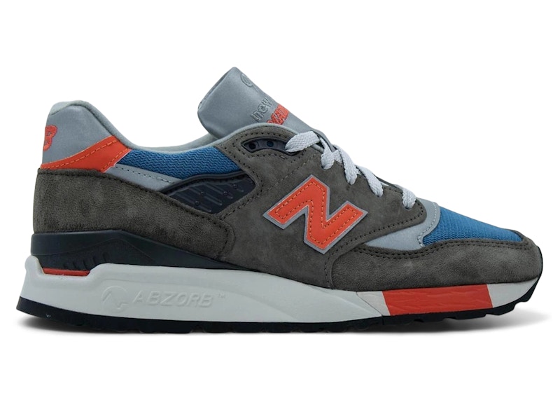 New Balance 998 MiUSA J. Crew Grey Blue Orange メンズ - M998JC3 - JP