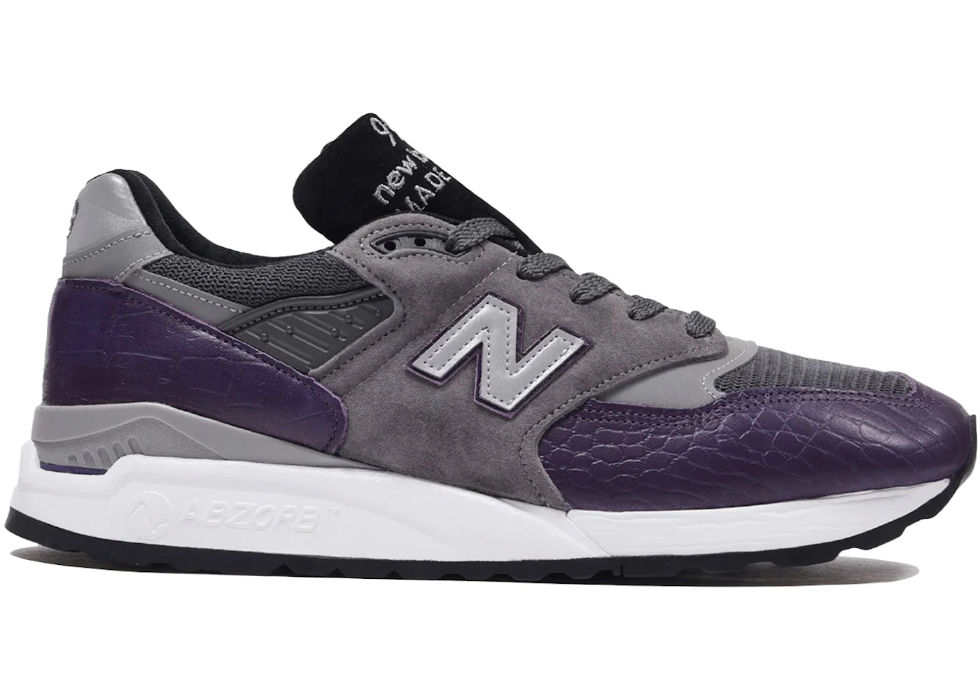 New Balance 998 MiUSA Purple Croc Men's Trainers M998AWH GB