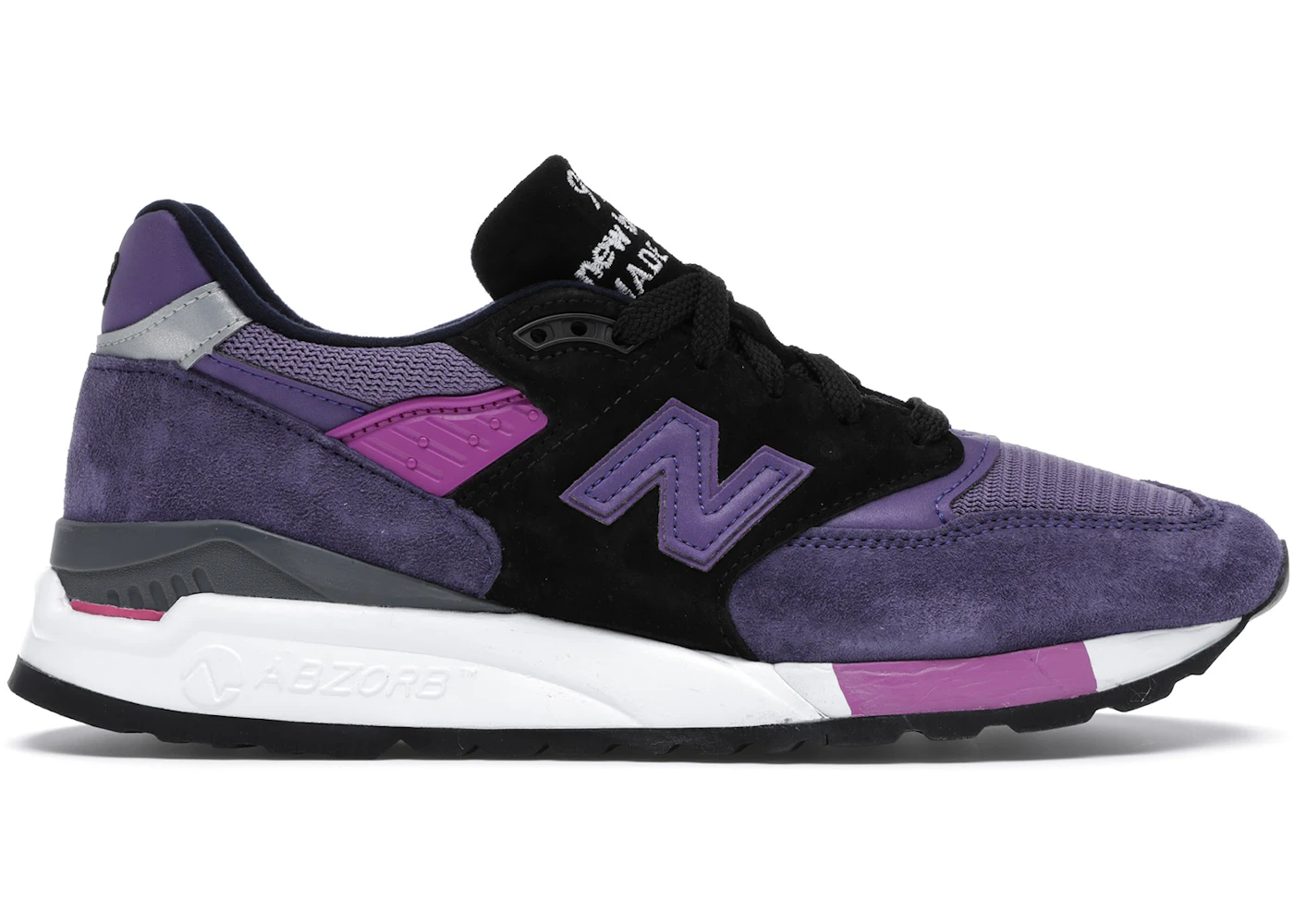 Purple and black new balance shoes Clearance