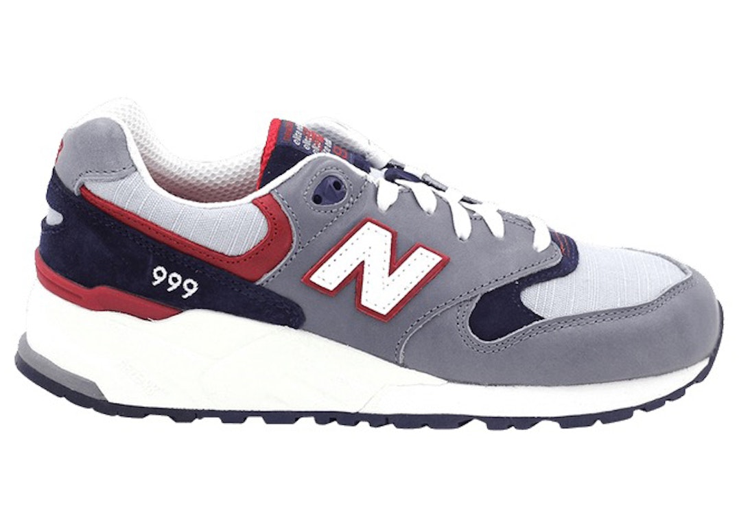 Pre-owned New Balance 999 Lost Worlds Grey Navy Red In Grey/navy/red