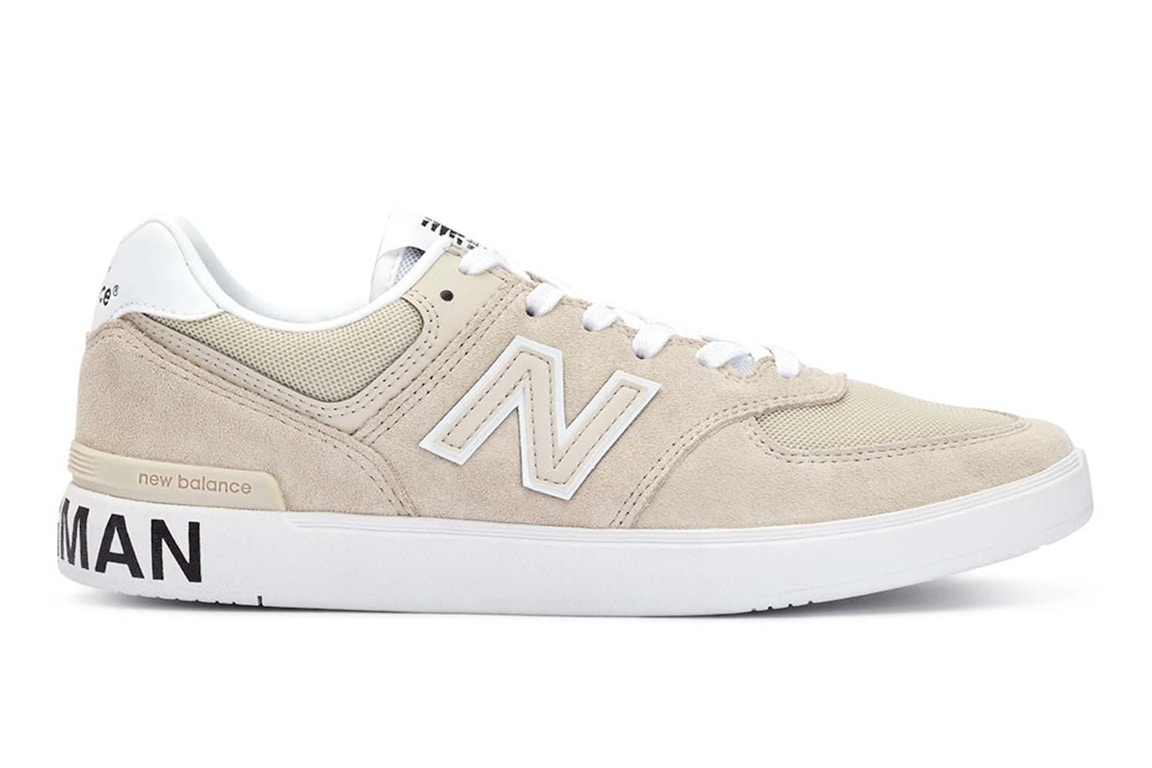 Pre-owned New Balance Am574 Junya Watanabe Beige In Beige/white