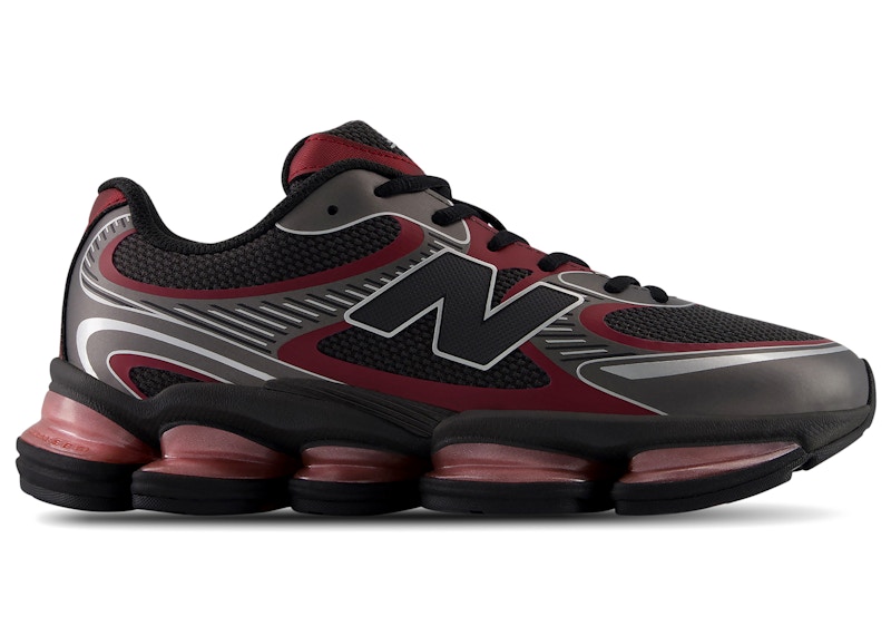 Men's New Balance Abzorb 2000 Sneakers in Black Cement/Podium Red