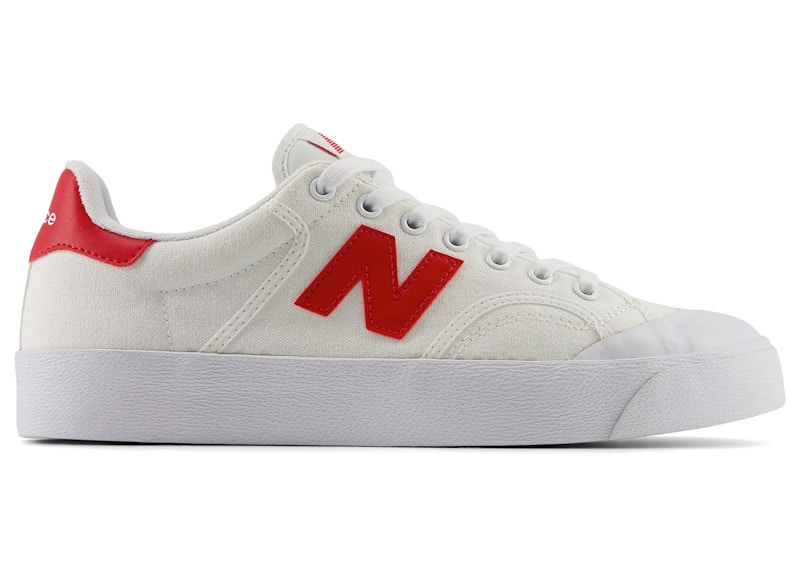 Men's New Balance BB100 Sneakers in White/Team Red