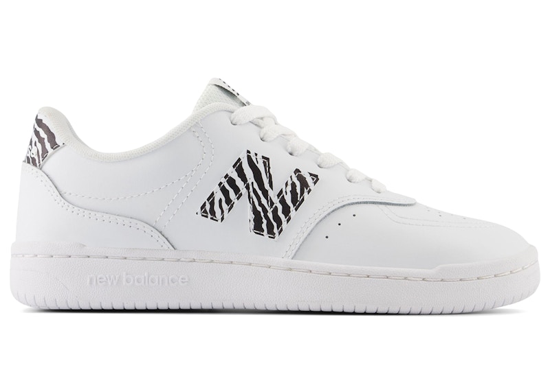 New Balance BB80 Zebra (Women's) Sneakers in Optic White