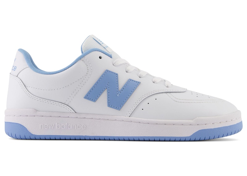 Men's New Balance BB80 Sneakers in White/Light Blue