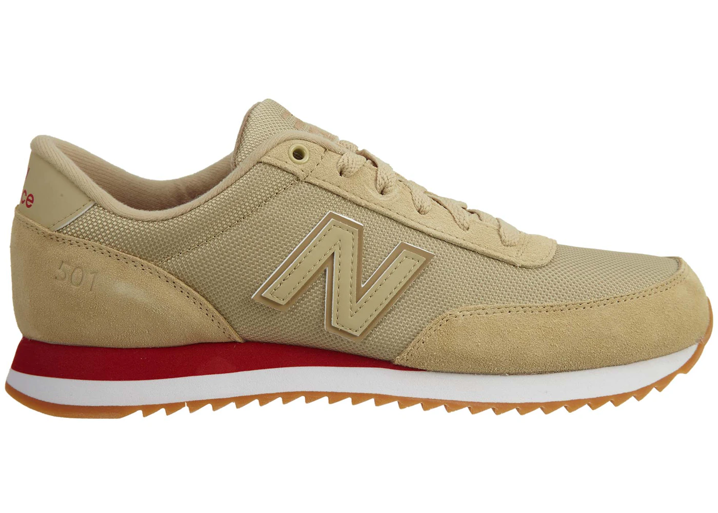 Tan and red new balance Outlet