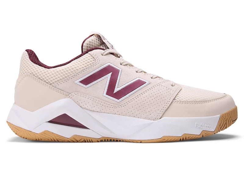 New Balance Men's Coco Delray Tennis Shoes - Beige/Red - MCHCODUS