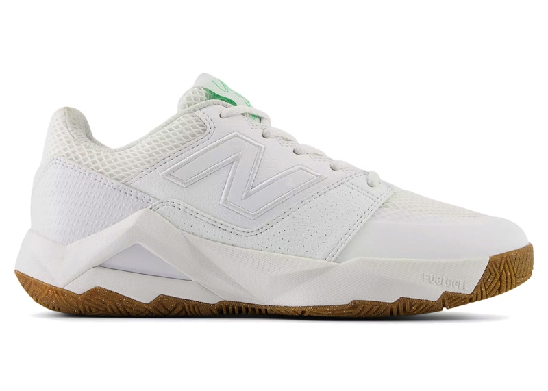 Pre-owned New Balance Coco Delray (women's) Sneakers In White/green Apple