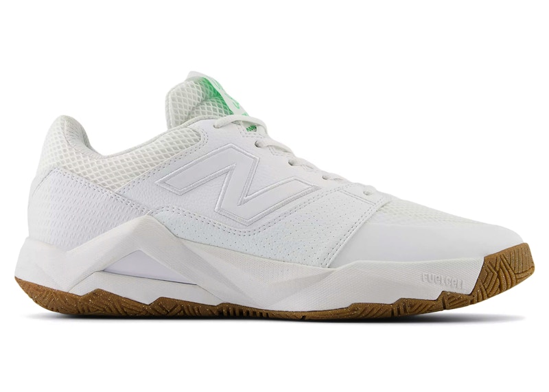 New Balance Men's Coco Delray Tennis Shoes - White/Green - MCHCODG2