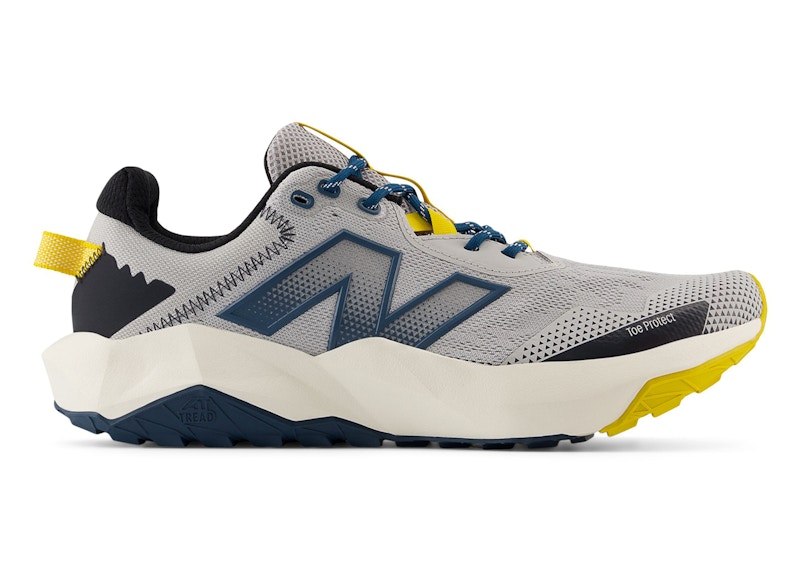 New Balance Men's DynaSoft Nitrel v6 Hiking Shoes - Grey/Green/Yellow - MTNTRLY6