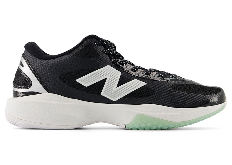 New Balance Unisex FreezeLX v5 Box Lacrosse Shoes - Black/White - FREEZBB5