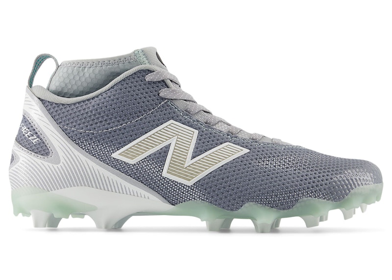 New Balance Unisex FreezeLX v5 Lacrosse Shoes - Grey/White - FREEZGY5