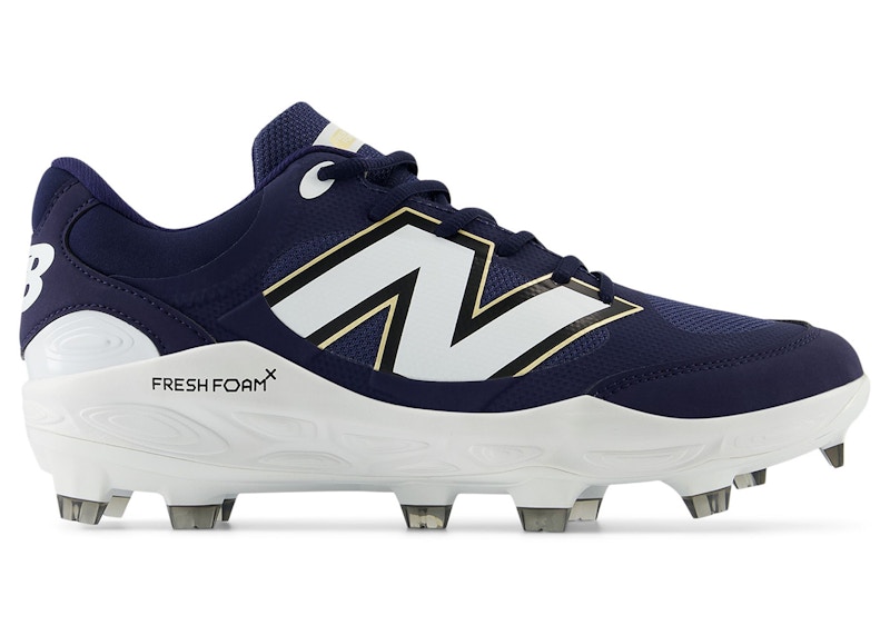 Pre-owned New Balance Men's Fresh Foam 3000v7 Molded Sneakers In Team Navy Blue/white