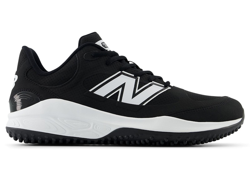 Pre-owned New Balance Men's  Fresh Foam 3000v7 Turf Trainer Sneakers In Black/white In Multi