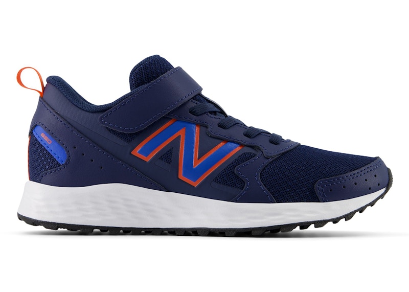 Pre-owned New Balance Fresh Foam 650 Bungee Lace Navy Sneakers In Nb Navy/blue Oasis/team Orange