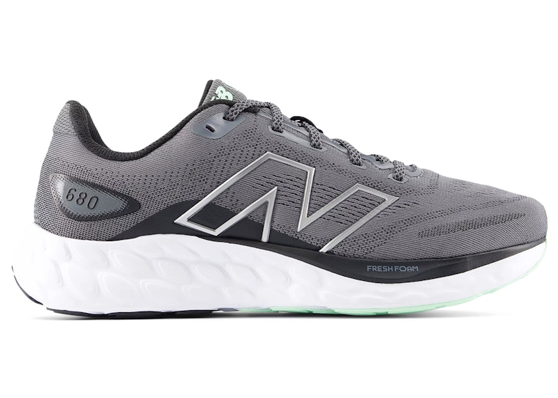 Men's New Balance Fresh Foam 680 v8 Sneakers in Castlerock/Black/Lab Green