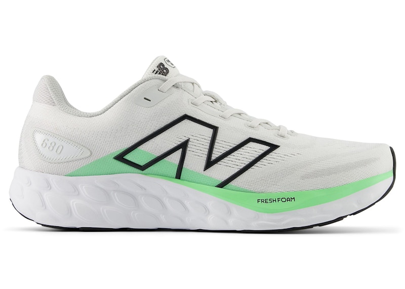 New Balance Men's Fresh Foam 680v8 Running Shoes - Grey/Green/Black - M680RH8