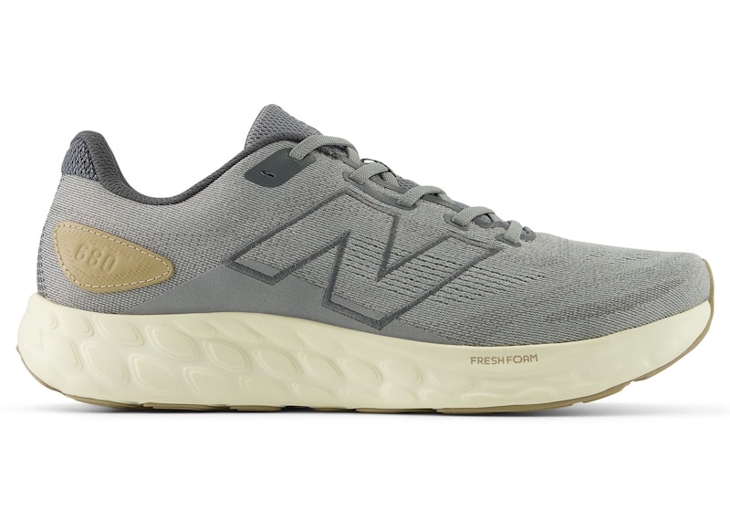 Pre-owned New Balance Men's  Fresh Foam 680v8 Sneakers In Slate Grey/castlerock/angora In Gray