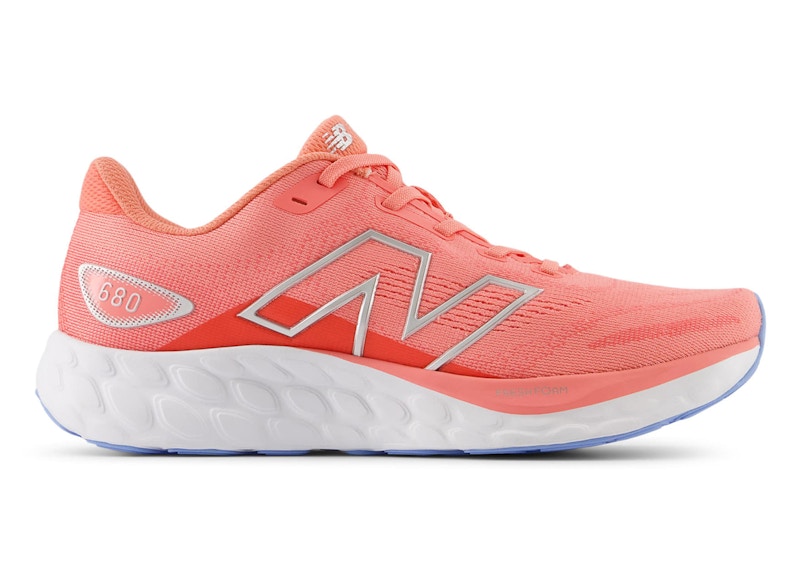 Pre-owned New Balance Fresh Foam 680v8 (women's) Sneakers In Sunfade Red/drift Red/silver Metallic