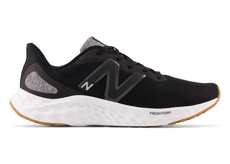 Pre-owned New Balance Men's Fresh Foam Arishi V4 Sneakers In Black/silver Metallic/gum 020
