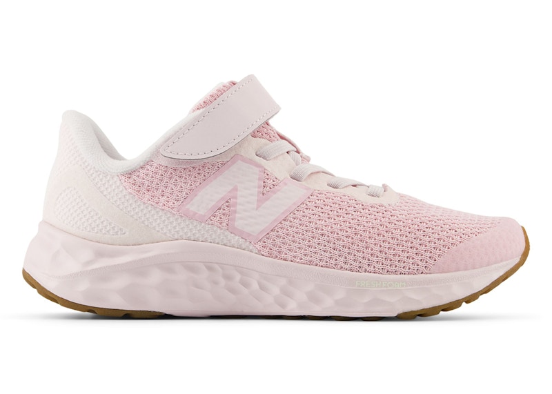 Pre-owned New Balance Fresh Foam Arishi V4 Bungee Lace Sneakers In Pink Granite/mid Century Pink
