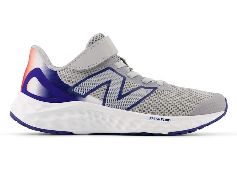 Pre-owned New Balance Fresh Foam Arishi V4 Bungee Lace Sneakers In Raincloud/inkwell/true Red