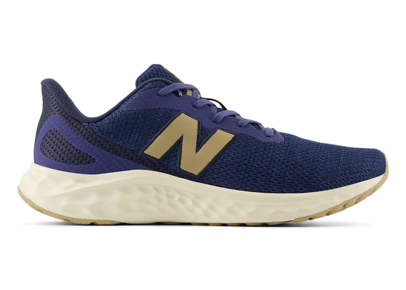 New Balance Men's Fresh Foam Arishi v4 Running Shoes - Blue/Beige - MARISRD4