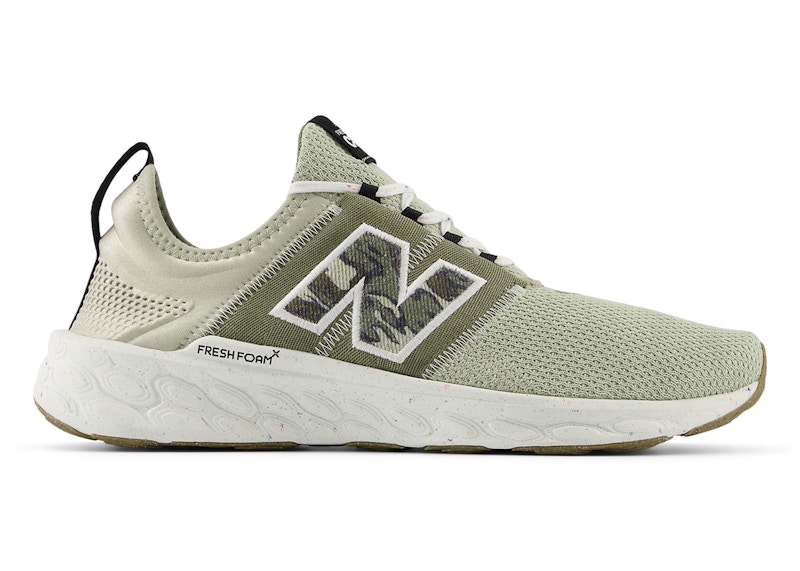 Pre-owned New Balance Men's  Fresh Foam X Cruz Artisan V3 Sneakers In Darkin Olivine/dark Olivine/sea Salt In Green
