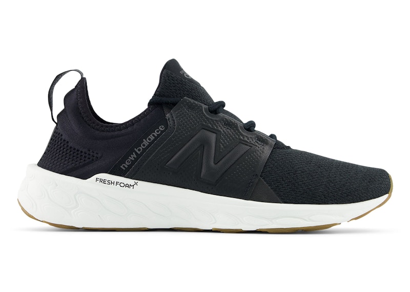 Pre-owned New Balance Men's Fresh Foam X Cruz V3 Sneakers In Top In Black/blacktop/gum In Multi