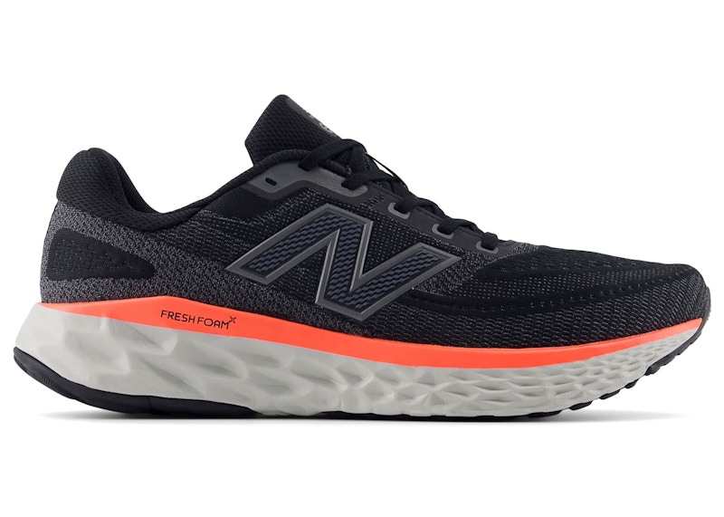 Men's New Balance Fresh Foam X EVOZ v4 Red Sneakers in Black/Castlerock/Urgent Red