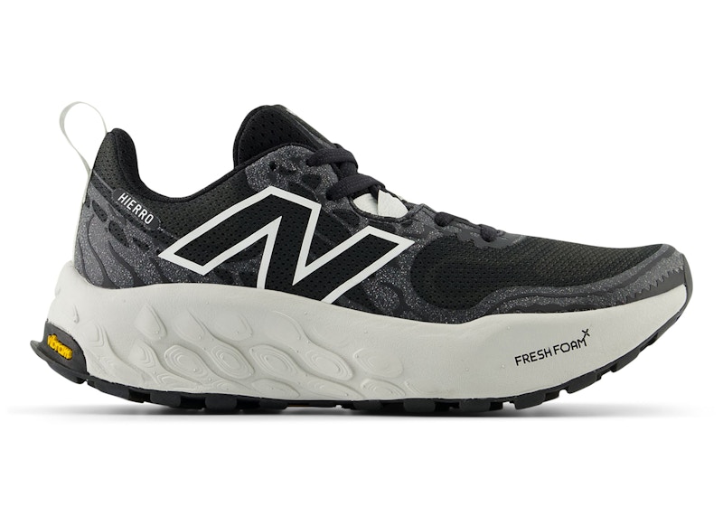 Pre-owned New Balance Fresh Foam X Hierro V8 (women's) Sneakers In Black/sea Salt/grey Matter