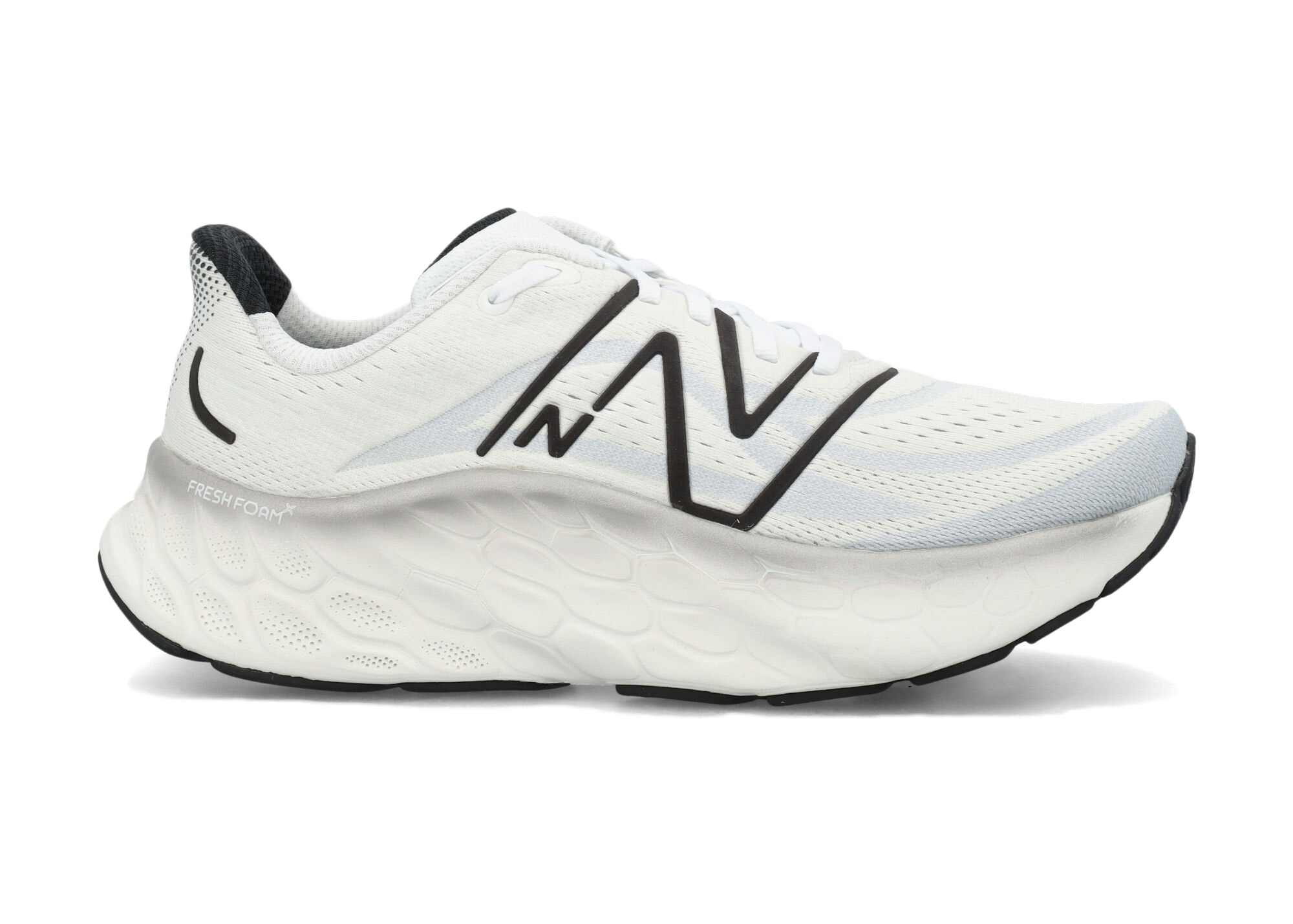 New Balance Fresh Foam X More v4 White Black Metallic Men's