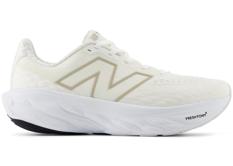 Pre-owned New Balance Fresh Foam X 1080v14 (women's) Sneakers In White/light Gold Metallic/sea Salt
