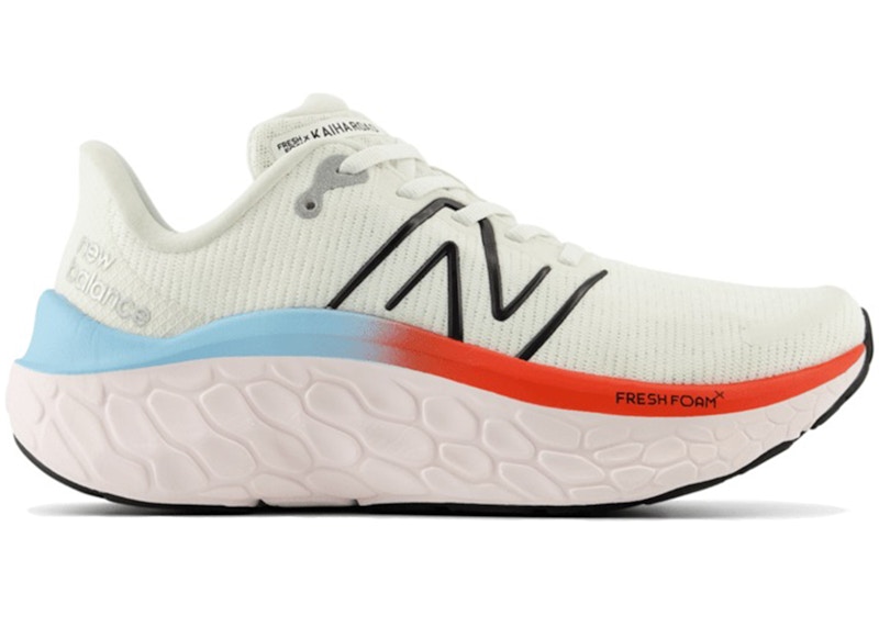 New Balance Women's Fresh Foam X Kaiha Road Running Shoes - White/Black/Red - WKAIRRS1