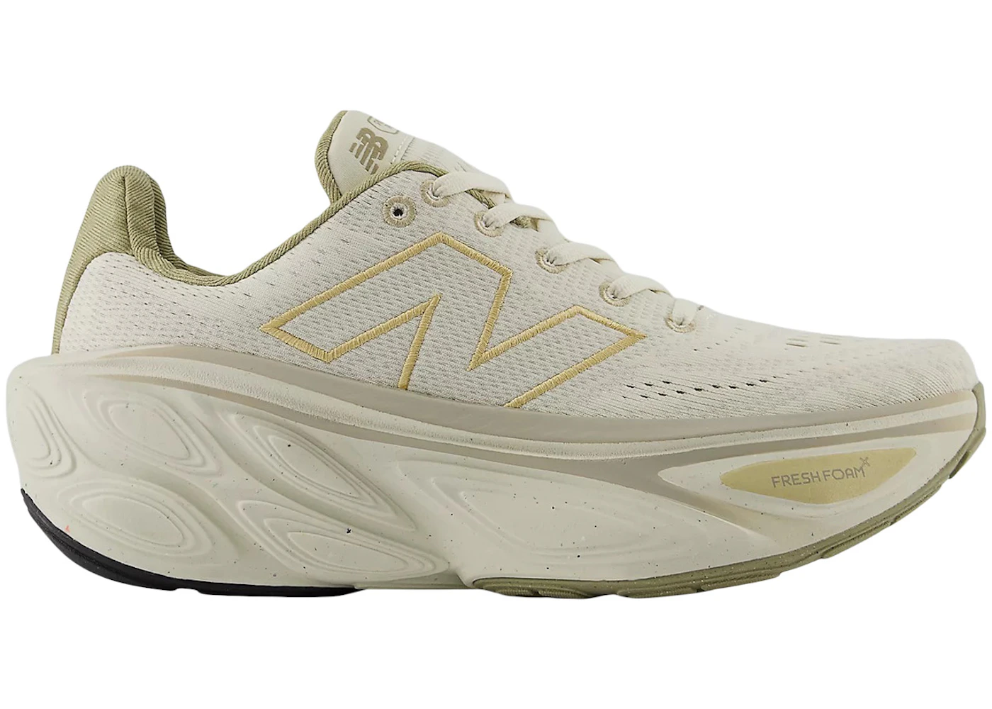 New Balance Fresh Foam X More v5 Linen Stoneware Gold Metallic