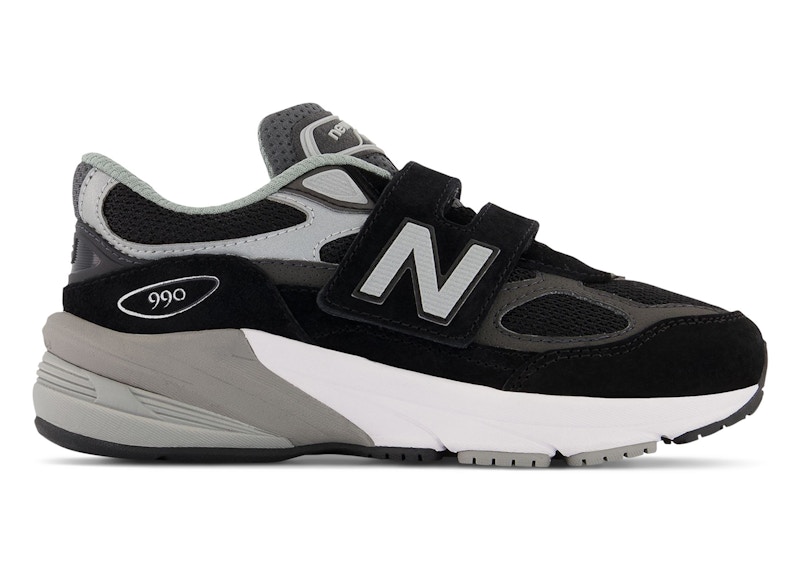 Pre-owned New Balance Fuelcell 990v6 Hook And Loop Sneakers In Black/silver